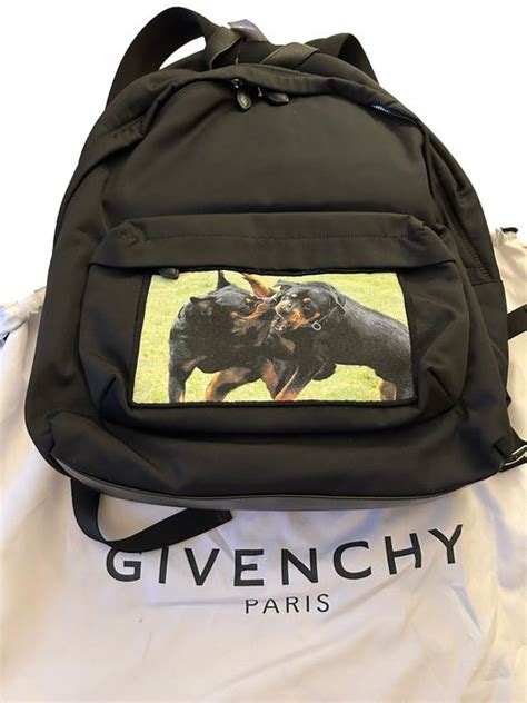 givenchy rottweiler print backpack|Givenchy nylon backpack.